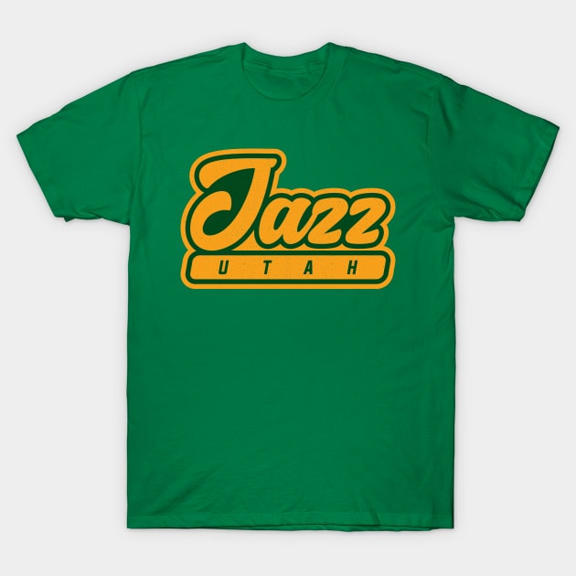 Utah Jazz Basketball 02 T-Shirt by Karambol